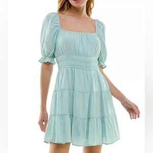 NWT Junior's Trixxi Tiered Fit & Flare Dress Size Small